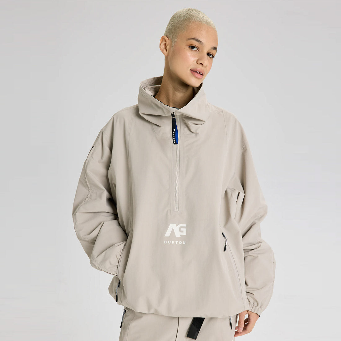 BURTON Analog AG Offspin Anorak Jacket 2026 - Stone Grey – Quest Store