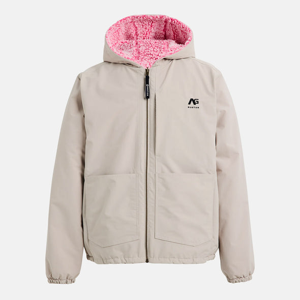 BURTON Analog AG Speakout Crewneck Jacket 2026 - Stone Grey/Plush Pink *PRE-ORDER