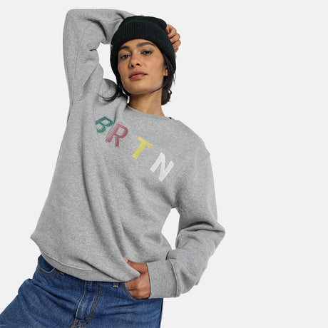 BURTON BRTN Crew - Gray Heather Multi