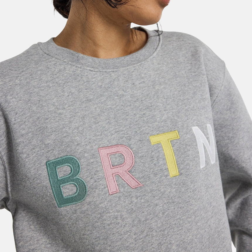 BURTON BRTN Crew - Gray Heather Multi
