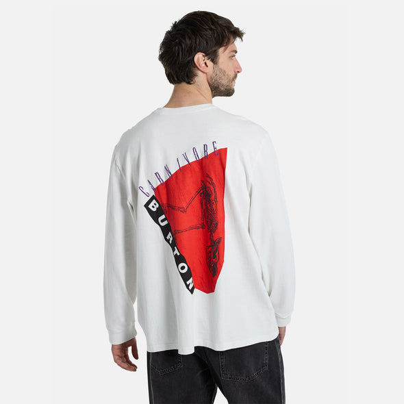 BURTON Carnivore Long Sleeve Tee - Stout White