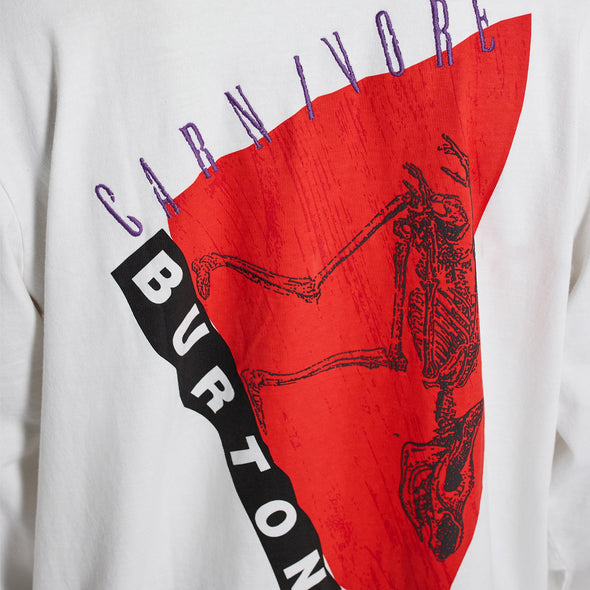 BURTON Carnivore Long Sleeve Tee - Stout White