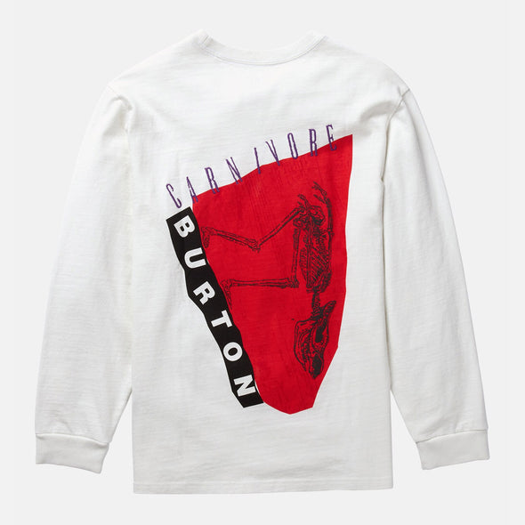 BURTON Carnivore Long Sleeve Tee - Stout White