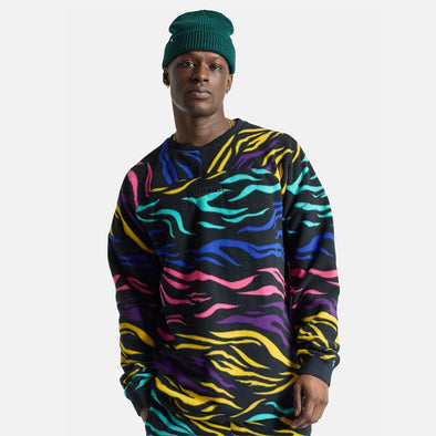 BURTON Cinder Fleece Crew - Jake Blue Safari