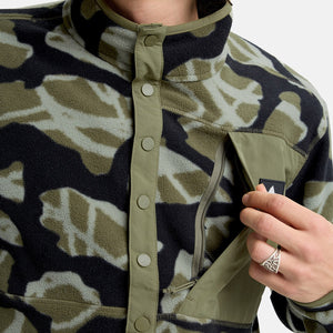 BURTON Cinder Fleece Pullover - Graffiti Camo
