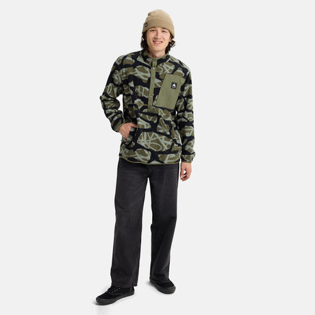 BURTON Cinder Fleece Pullover - Graffiti Camo