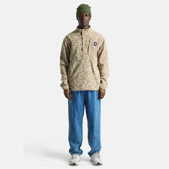 BURTON Cinder Fleece Pullover - Snowfall Camo