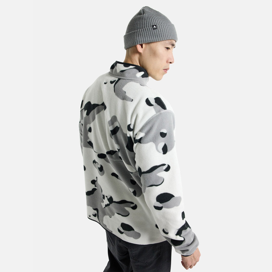 BURTON Cinder Fleece Pullover Stout White Cookie Camo