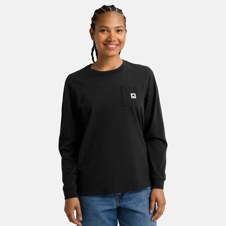 BURTON Colfax Long Sleeve Tee - True Black