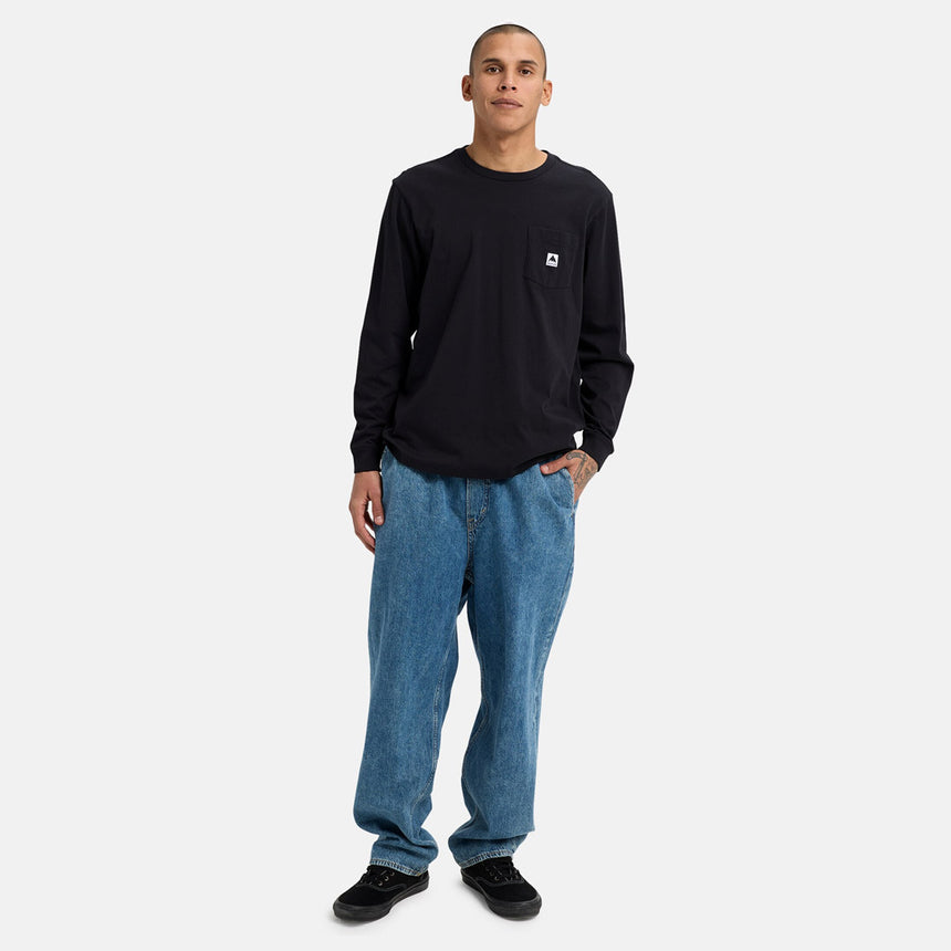 BURTON Colfax Long Sleeve Tee - True Black