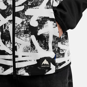 BURTON Crown Weatherproof Full Zip Hood - City Streets/True Black