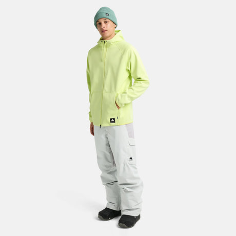 BURTON Crown Weatherproof Full Zip Hood - Glow Yellow Green