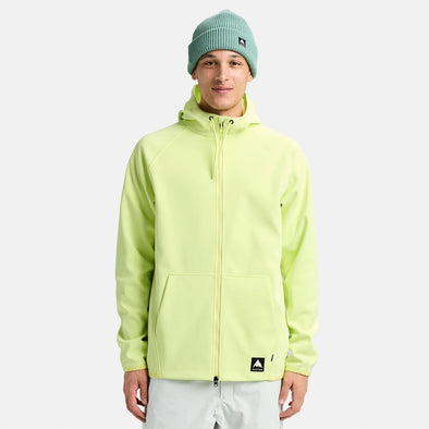 BURTON Crown Weatherproof Full Zip Hood 2026 - Glow Yellow Green