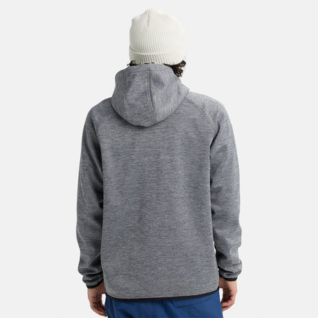 BURTON Crown Weatherproof Full Zip Hood - True Black Heather