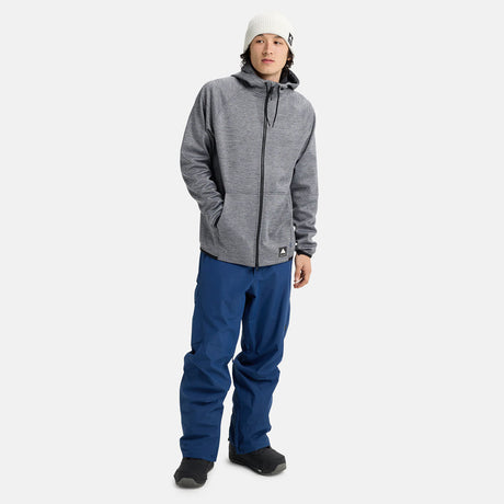 BURTON Crown Weatherproof Full Zip Hood - True Black Heather