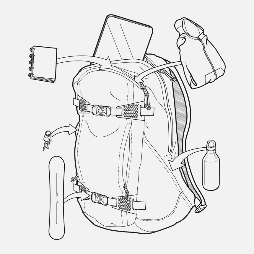 BURTON Day Hiker 2.0 22L Backpack - Soft Sage
