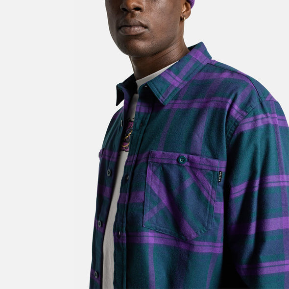 BURTON Favourite Flannel - Deep Emerald/Imperial Purple Plaid