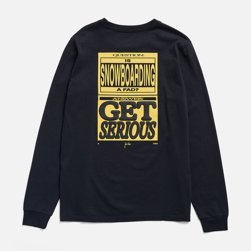 BURTON From Burton to the World Long Sleeve Tee - True Black