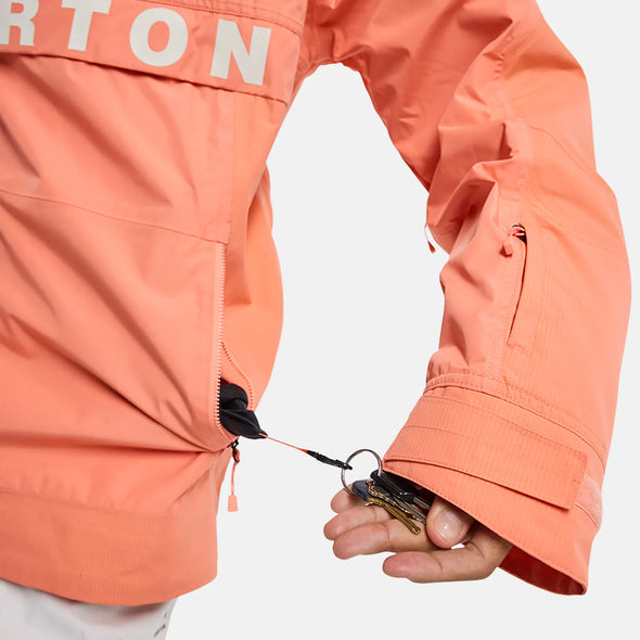 BURTON Frostner Anorak 2025 - Peach Echo