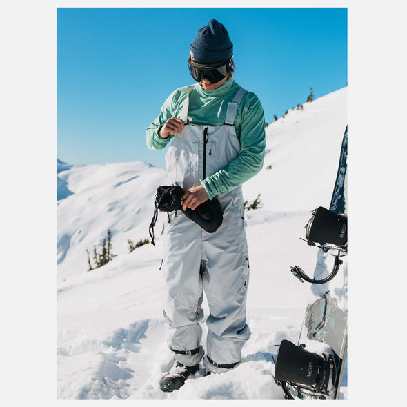 BURTON Gore-Tex 2L Reserve Bib Pant 2026 - Gray Cloud