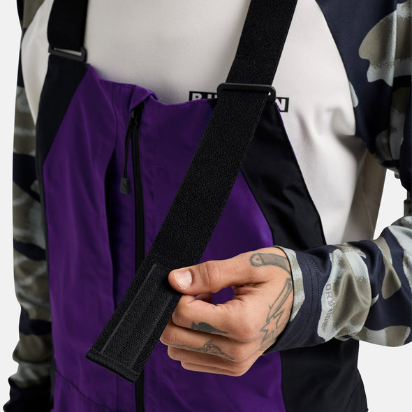 BURTON Gore-Tex 2L Reserve Bib Pant 2026 - Prism Violet/True Black