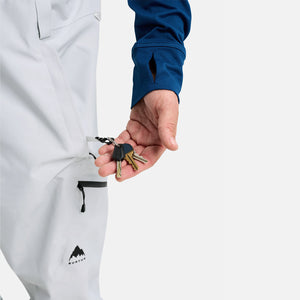 BURTON Gore-Tex 2L Reserve Tall Bib Pant 2026 - Gray Cloud