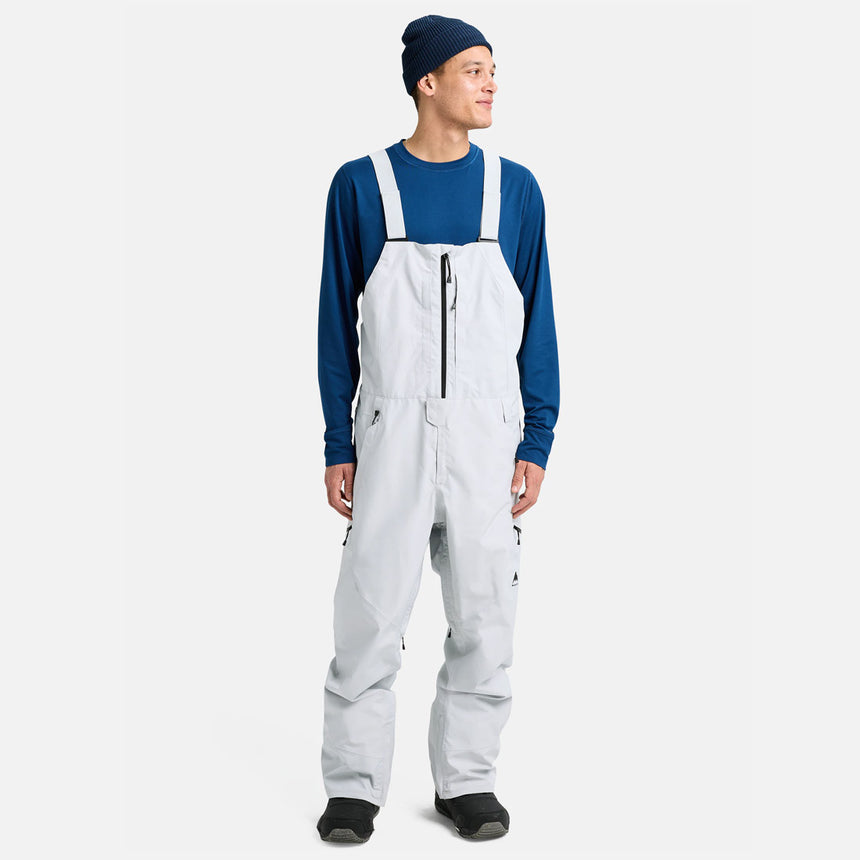 BURTON Gore-Tex 2L Reserve Tall Bib Pant 2026 - Gray Cloud