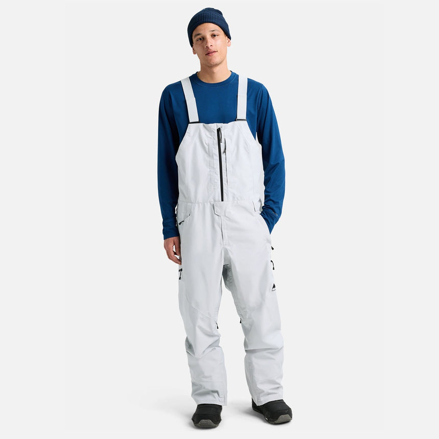 BURTON Gore-Tex 2L Reserve Tall Bib Pant 2026 - Gray Cloud