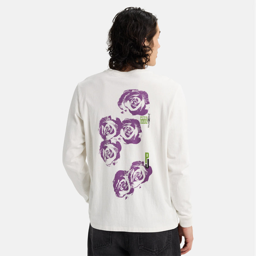 BURTON Heavyweight PJ Artist Long Sleeve Tee - Stout White