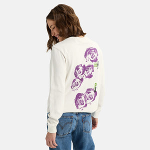 BURTON Heavyweight PJ Artist Long Sleeve Tee - Stout White