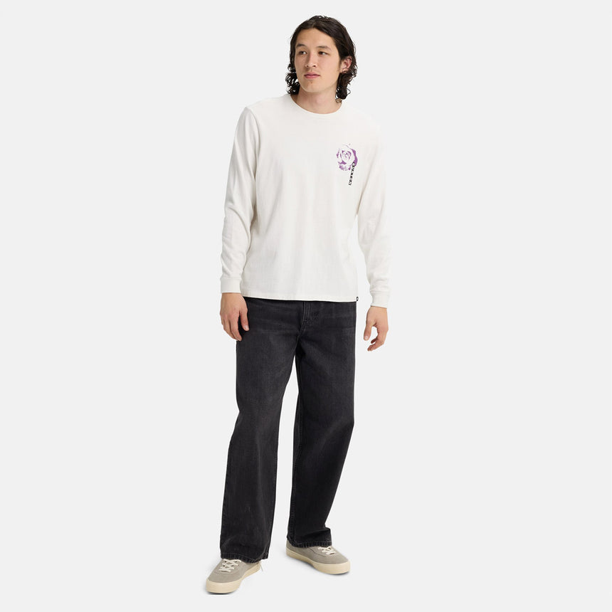 BURTON Heavyweight PJ Artist Long Sleeve Tee - Stout White