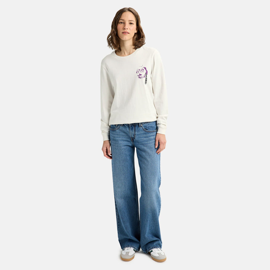 BURTON Heavyweight PJ Artist Long Sleeve Tee - Stout White
