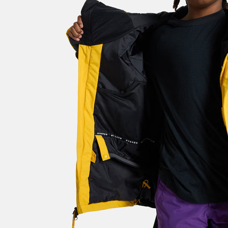 BURTON Kids' Ascutney Jacket 2026 - Goldenrod/True Black