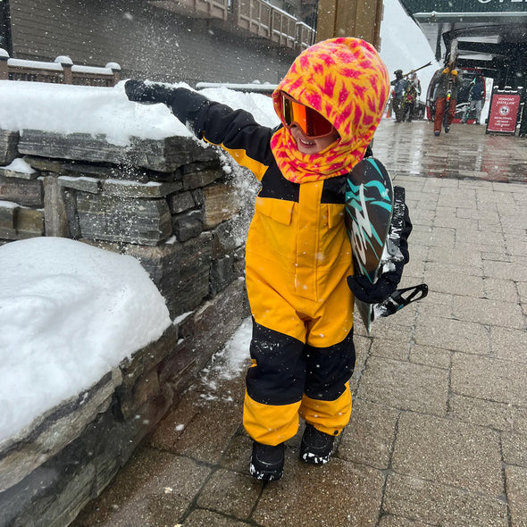 BURTON Kids' Burke Fleece Hood - Fur Goldenrod