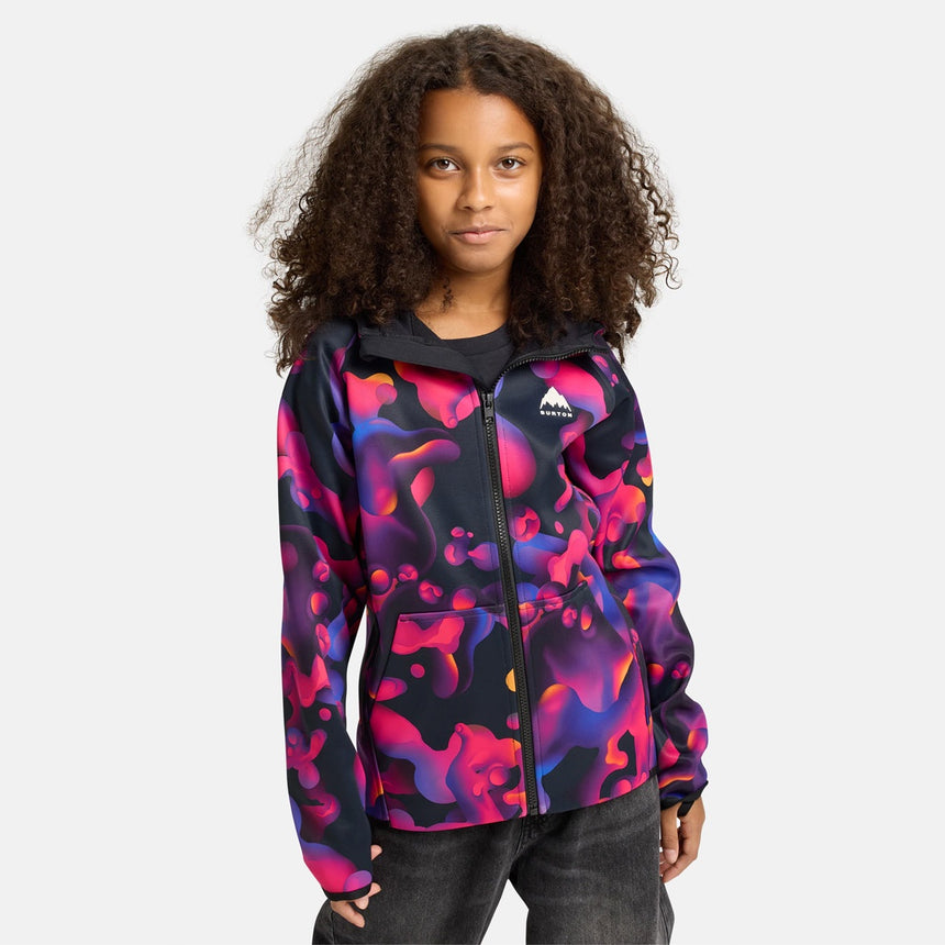 BURTON Kids' Crown Weatherproof Full Zip Hood - Lava Lamp