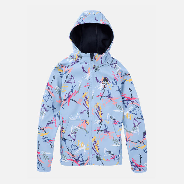 BURTON Kids' Crown Weatherproof Full Zip Hood - Scribble