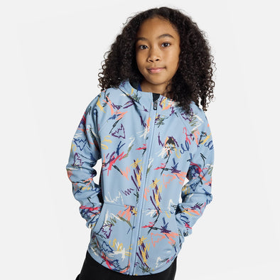 BURTON Kids' Crown Weatherproof Full Zip Hood - Scribble