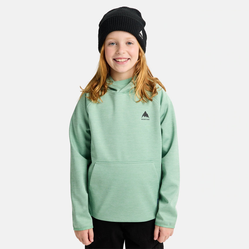 BURTON Kids' Crown Weatherproof Pullover Hood - Soft Sage Heather