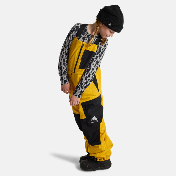 BURTON Kids' Gore-Tex 2L Powline Bib Pant 2025 - Goldenrod/True Black