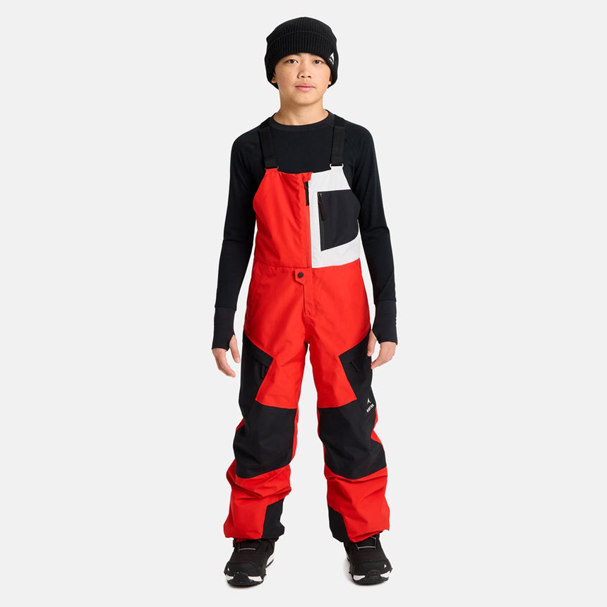 BURTON Kids' Gore-Tex 2L Powline Bib Pant 2026 - Flame Scarlet/True Black