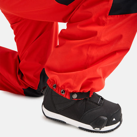 BURTON Kids' Gore-Tex 2L Powline Bib Pant 2026 - Flame Scarlet/True Black