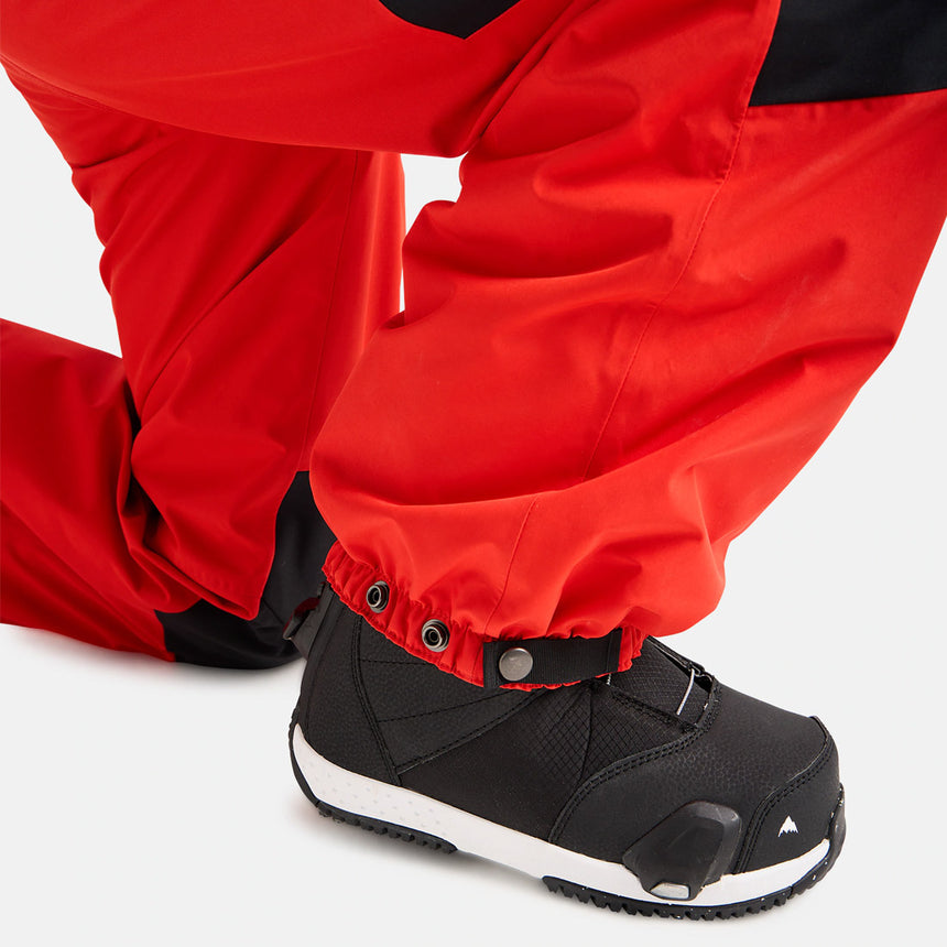 BURTON Kids' Gore-Tex 2L Powline Bib Pant 2026 - Flame Scarlet/True Black
