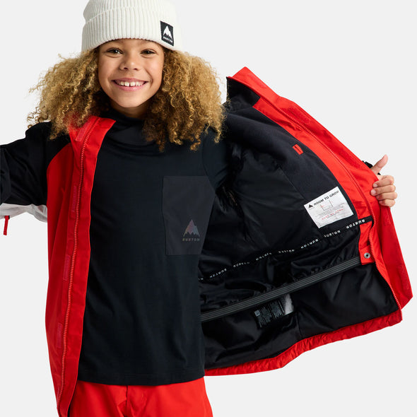 BURTON Kids' Gore-Tex 2L Powline Jacket 2026 - Flame Scarlet/True Black