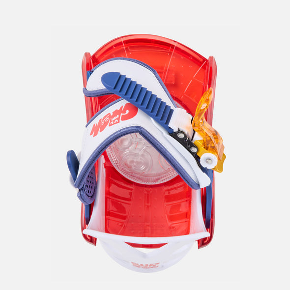 BURTON Kids' Grom Bindings 2025 - Red/Multi