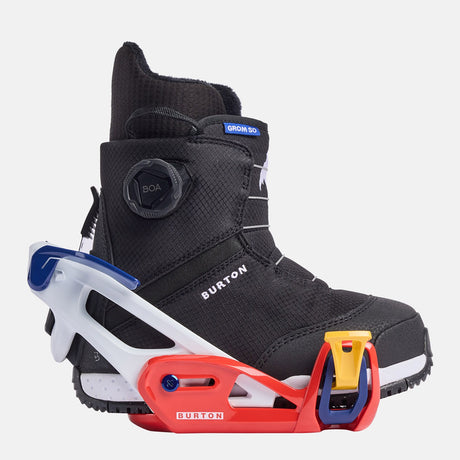 BURTON Kids' Grom Step On Bindings 2026 - White/Multi