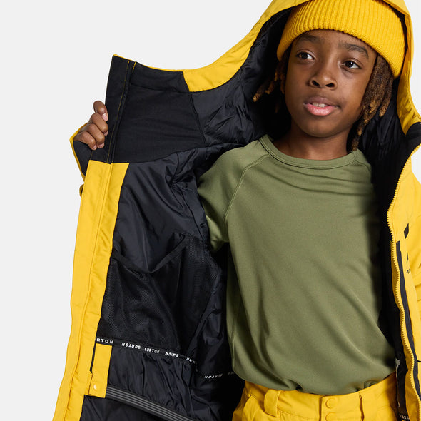 BURTON Kids' Hillslope Jacket 2026 - Goldenrod/True Black