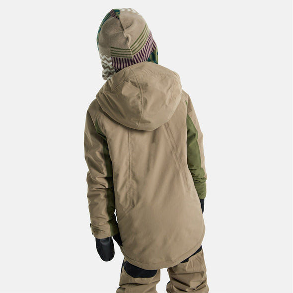 BURTON Kids' Hillslope Jacket 2026 - Summit Taupe/Forest Moss