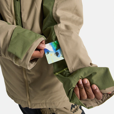 BURTON Kids' Hillslope Jacket 2026 - Summit Taupe/Forest Moss