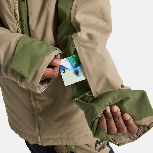 BURTON Kids' Hillslope Jacket 2026 - Summit Taupe/Forest Moss