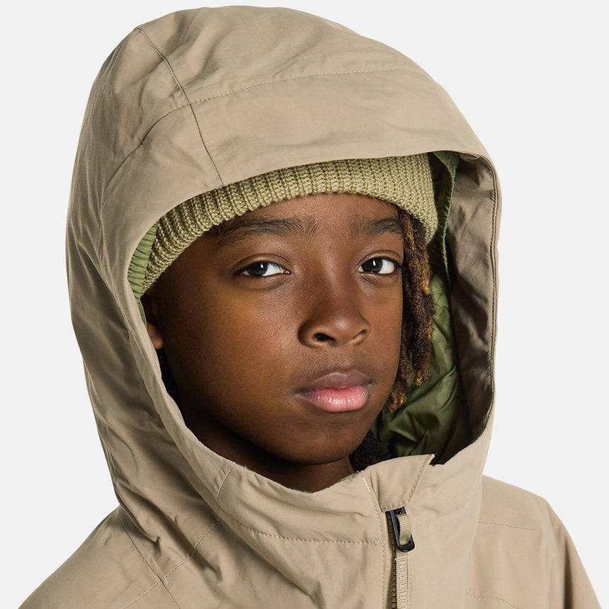 BURTON Kids' Hillslope Jacket 2026 - Summit Taupe/Forest Moss